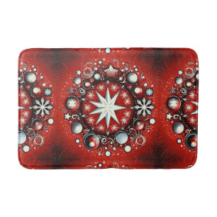 Snowflakes  bath mat