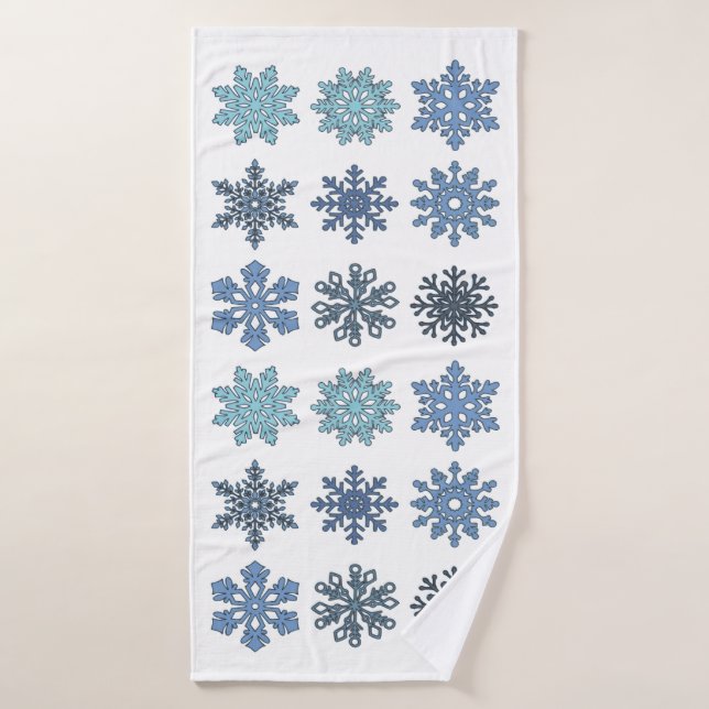 Snowflakes Bath Towel (Bath Towel)