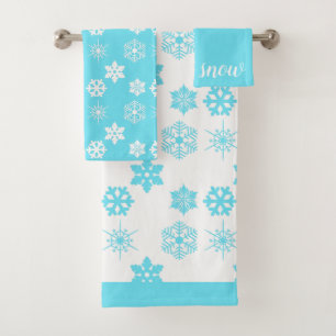 Snowflakes Bath Towel Set