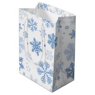 Snowflakes. Beautiful Winter Medium Gift Bag