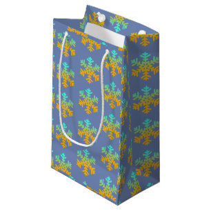 Snowflakes blue background Gift Bag