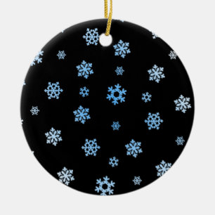 Snowflakes (Blue & White) Ceramic Tree Decoration