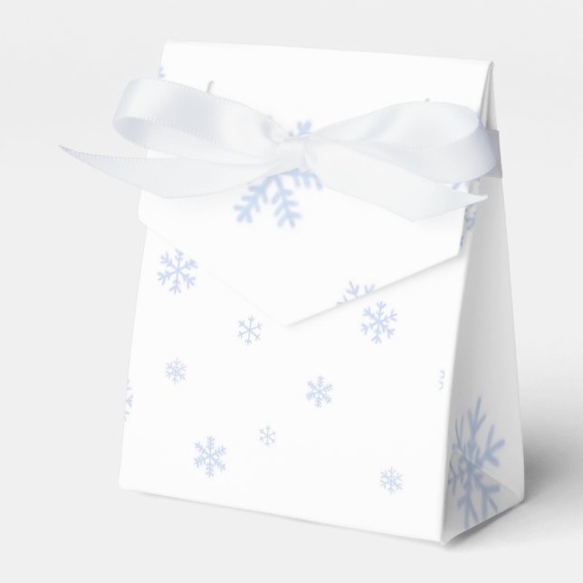 Snowflakes bokes favour box (Front Side)