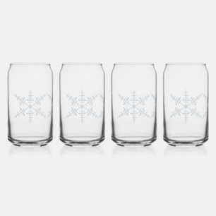 Snowflakes Can Glass