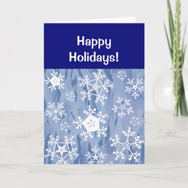 Snowflakes Christmas Card (Front)