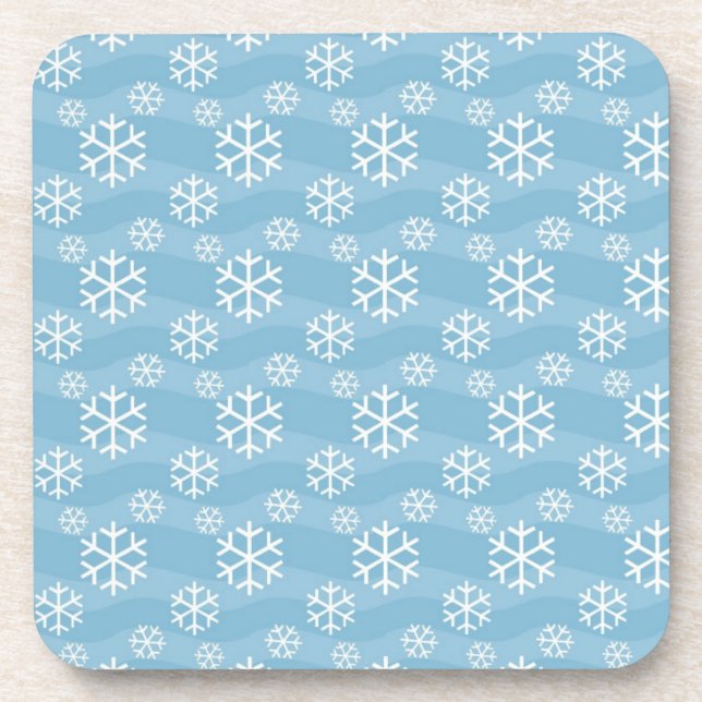 snowflakes christmas coaster set (Front)