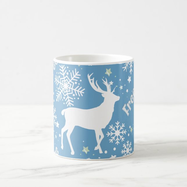 Snowflakes Christmas Coffee Mug (Center)