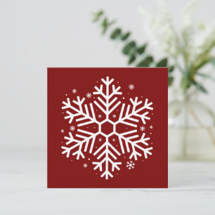 Snowflakes Christmas Gifts Winter Xmas Family Holiday Card