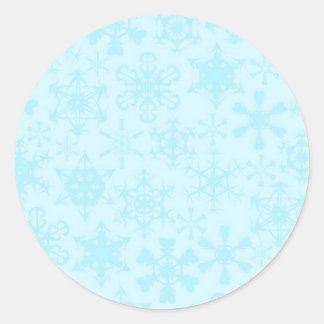 Snowflakes Classic Round Sticker