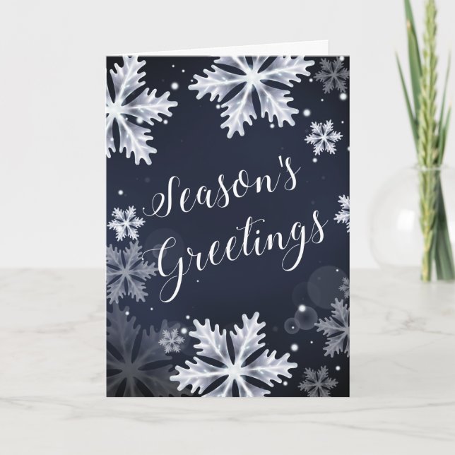snowflakes Corporate Christmas Card (Front)
