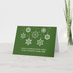 Snowflakes Corporate Christmas Card