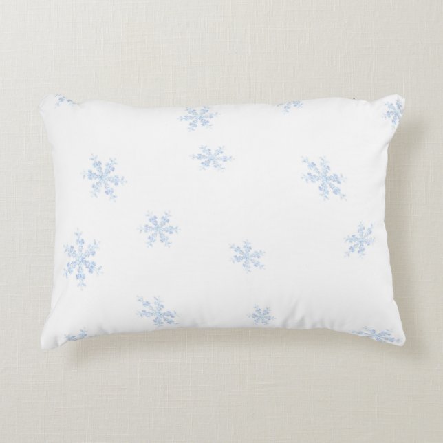 Snowflakes Decorative Cushion (Front)