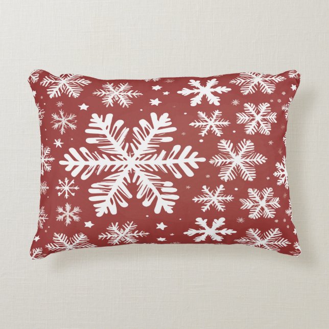 Snowflakes  decorative cushion (Front)