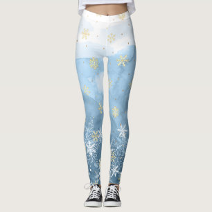 Snowflakes design Christmas Leggings