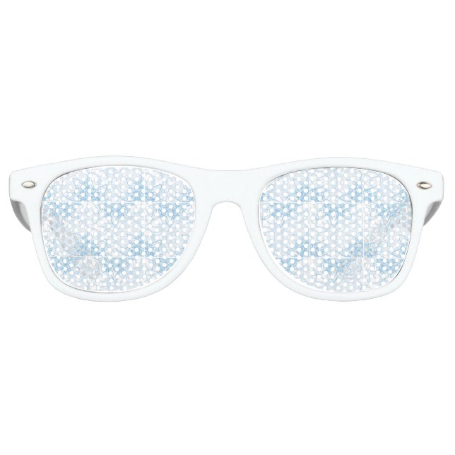 Snowflakes Fall Retro Sunglasses (Front)