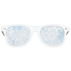 Snowflakes Fall Retro Sunglasses