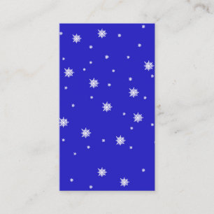 Snowflakes Falling from the Sky Pattern Enclosure Card