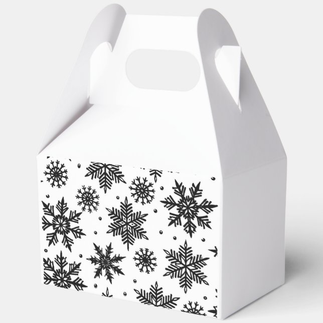 snowflakes favour box (Back)