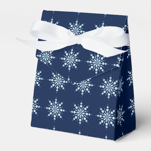Snowflakes Favour Box (Front Side)