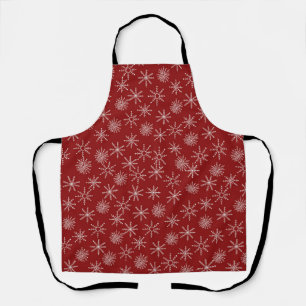 Snowflakes festive Christmas Apron