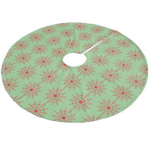 Snowflakes Fleece Tree Skirt