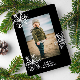 Snowflakes Foil Holiday Card
