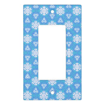 Snowflakes From Afar Light Switch Cover