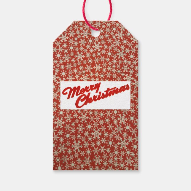 Snowflakes Gift Tag (Front)