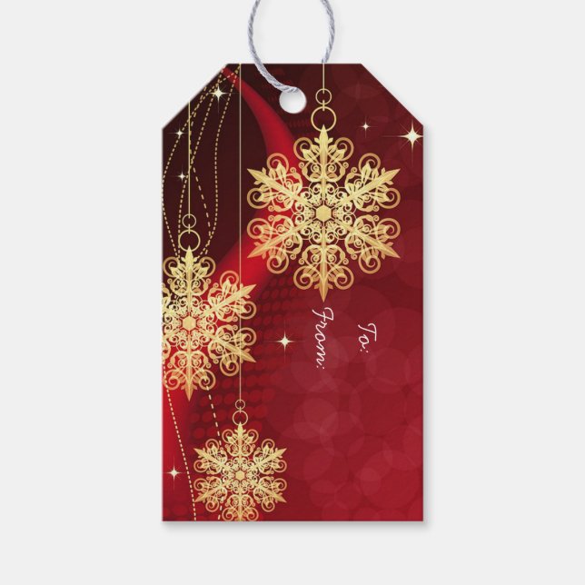 Snowflakes Gift Tags (Front)