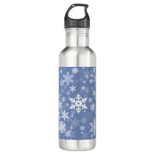 Snowflakes Graphic Customise Colour Background on  710 Ml Water Bottle