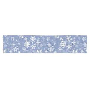 Snowflakes Graphic Customise Colour Background on  Short Table Runner