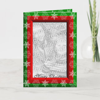 Snowflakes greetings 1 holiday card