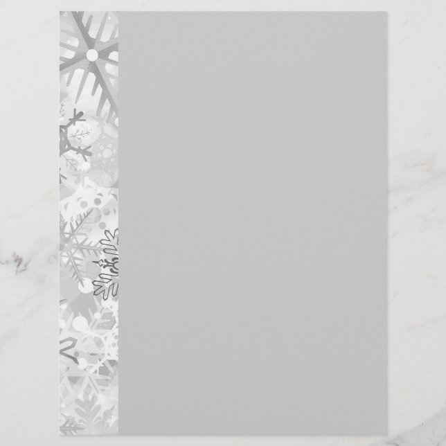 snowflakes grey greys winter digital realism layer (Front)