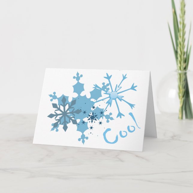snowflakes holiday card (Front)