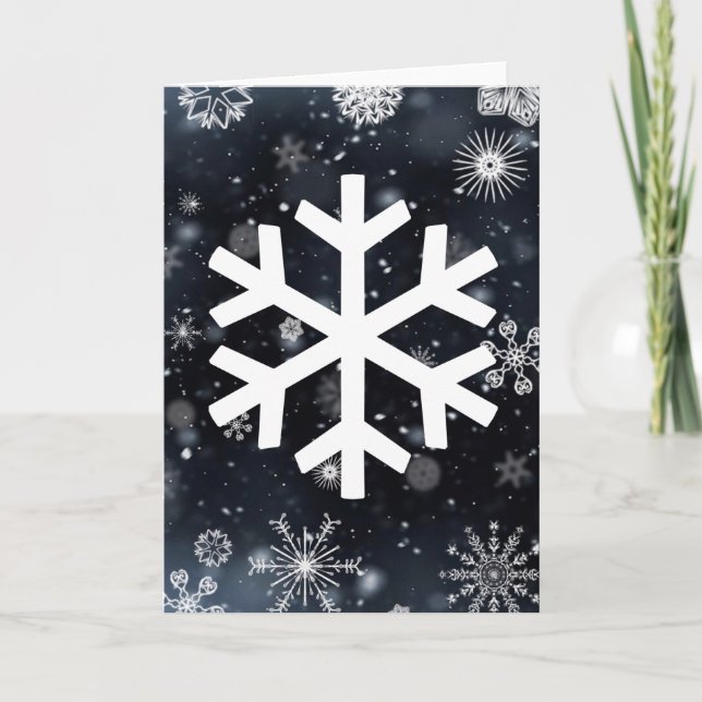 Snowflakes Holiday Card (Front)