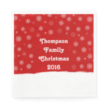 Snowflakes Holiday Design with a Red Background