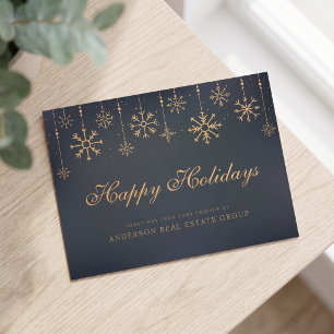Snowflakes Holiday Greetings Postcard
