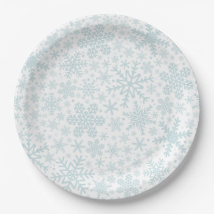 SNOWFLAKES   Holiday Paper Plates