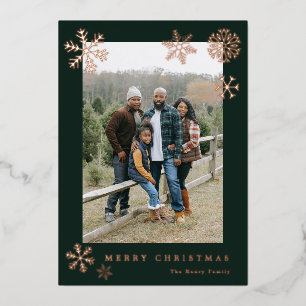 Snowflakes Holiday Photo Card