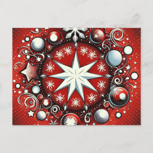 Snowflakes  holiday postcard