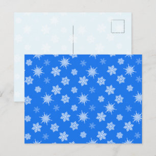 Snowflakes Holiday Postcard
