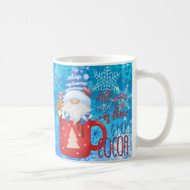 Snowflakes Hot Cocoa Coffee Mug (Right)