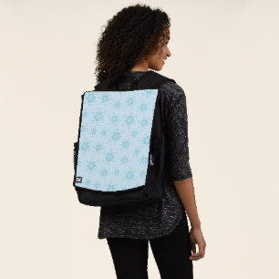 Snowflakes, Ice Blue, Icy Snowflakes, Snow Backpack