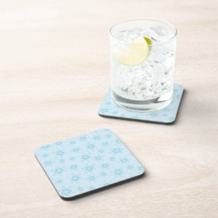 Snowflakes, Ice Blue, Icy Snowflakes, Snow Coaster