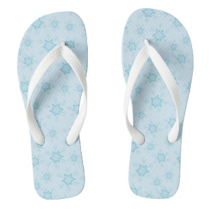 Snowflakes, Ice Blue, Icy Snowflakes, Snow Jandals