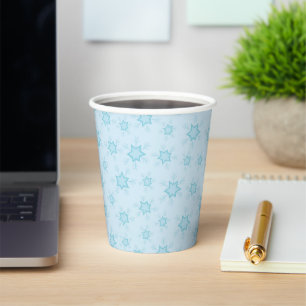 Snowflakes, Ice Blue, Icy Snowflakes, Snow Paper Cups