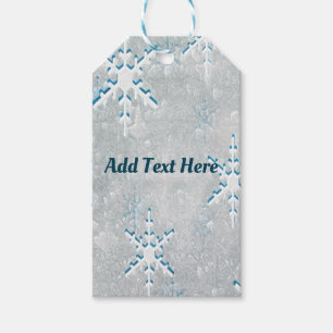 Snowflakes Ice Christmas Gift Tags