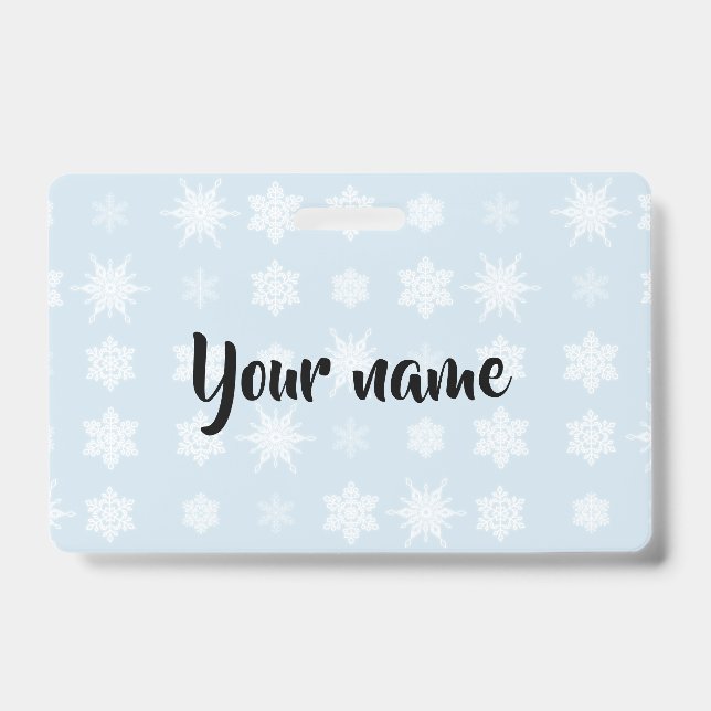 Snowflakes ID Badge (Front)