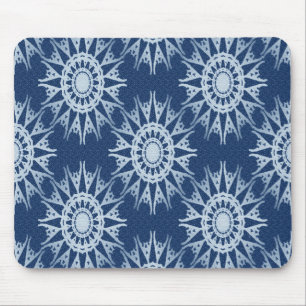 Snowflakes in blue... mouse pad