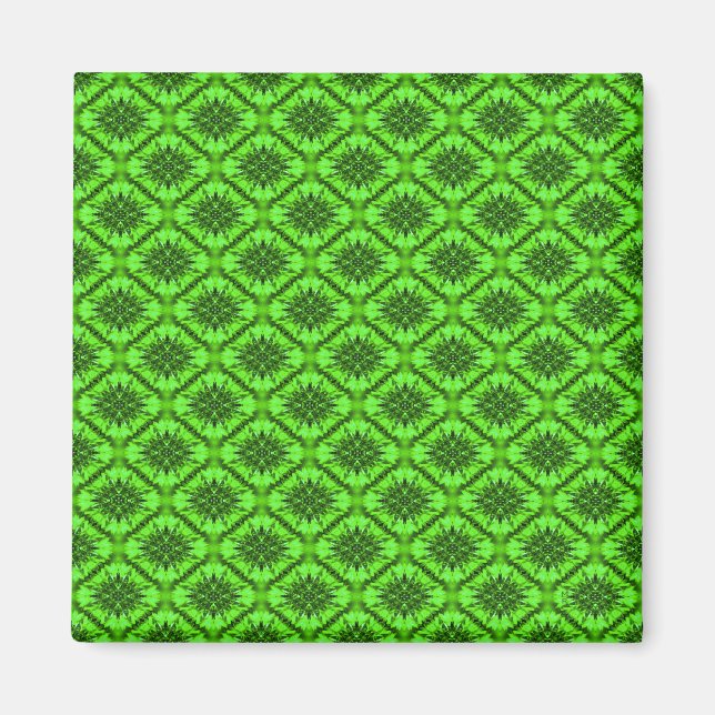 Snowflakes in Green... Magnet (Front)